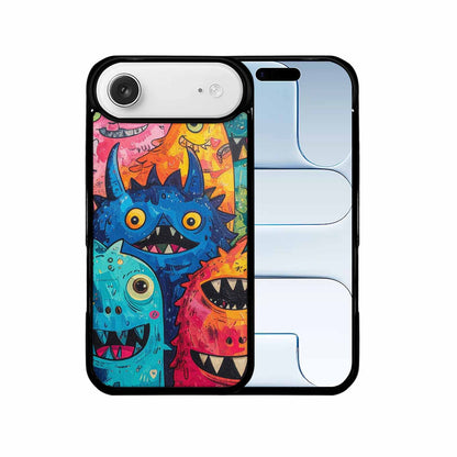 iPhone 17 Air Case — Seamless Repeating Pattern Of Overlapping Cartoon, Custom Phone Case