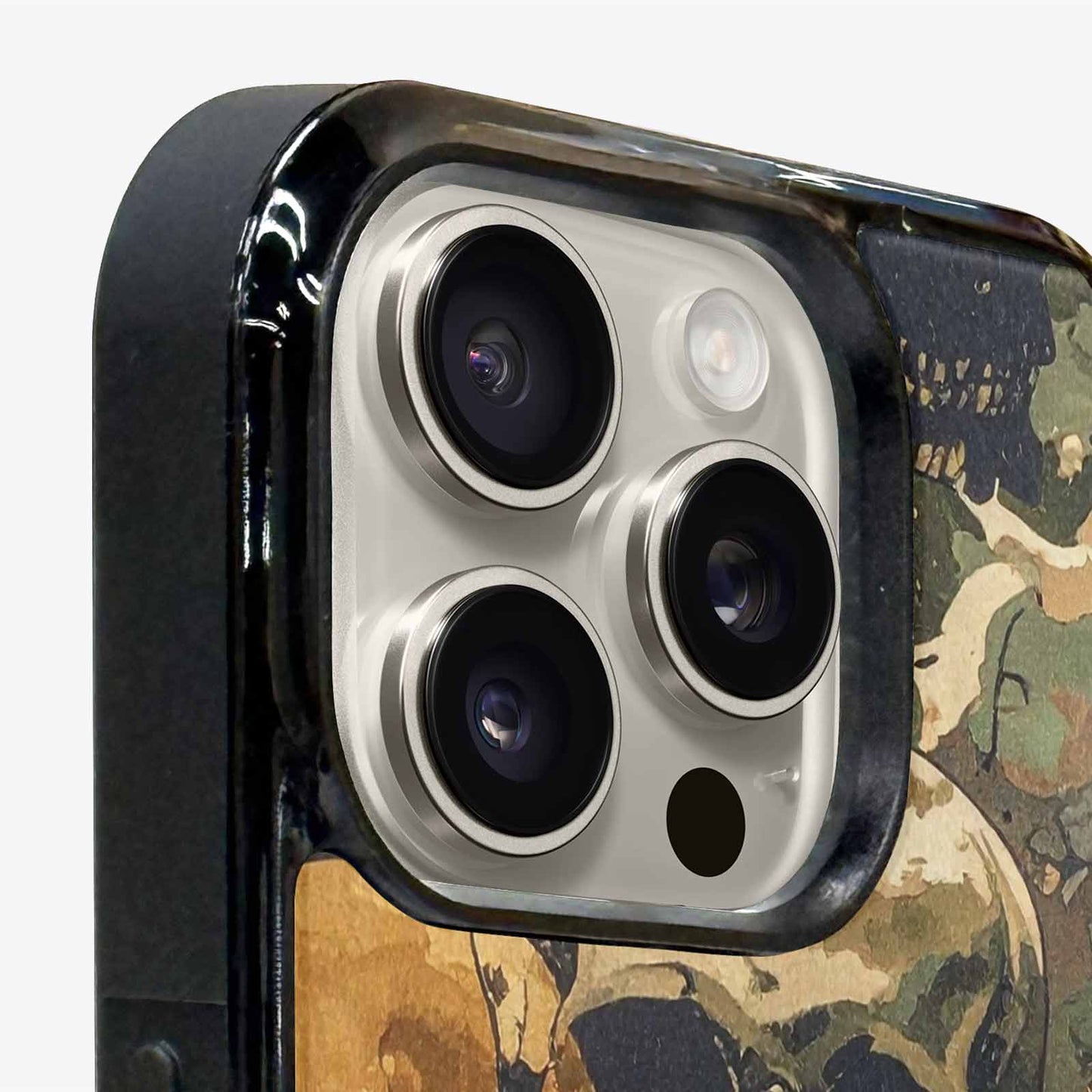 iPhone 15 Pro Max Case — Military Camo Skull, Custom Printed Phone Case