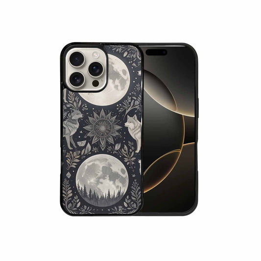 iPhone 16 Pro Max Case — Wolves Everywhere Collage Overlap Wolf, Custom Made Phone Cover
