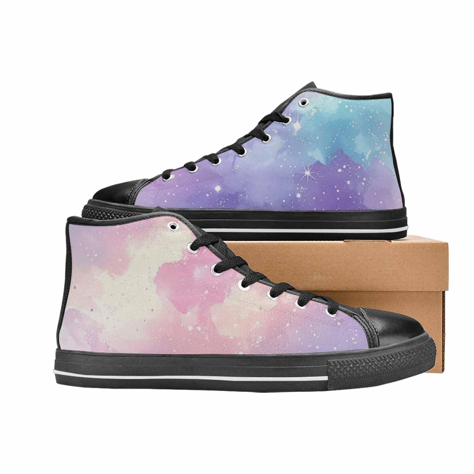 MEN'S Galaxy Art - High Top Canvas Vivid Sneakers