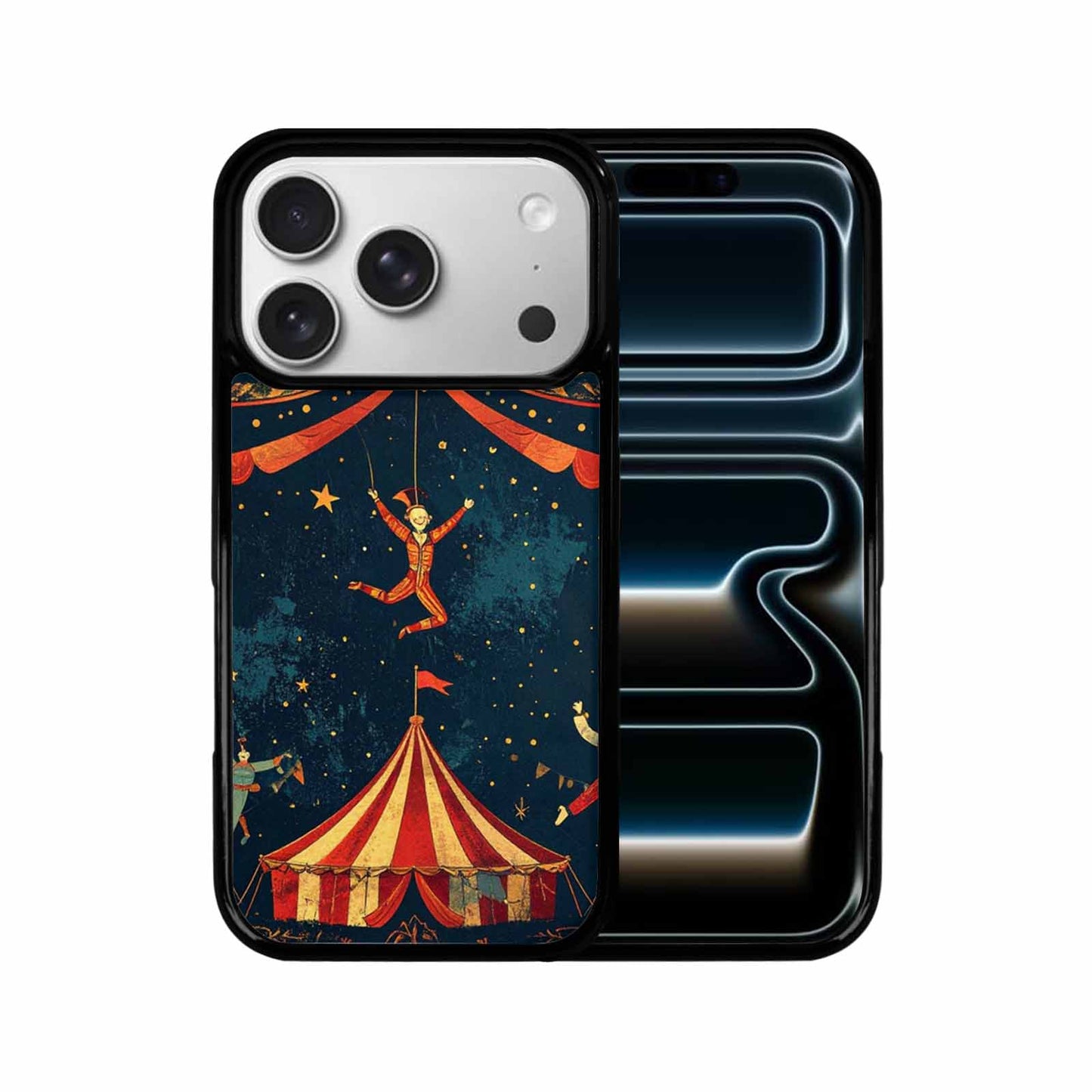iPhone 17 Pro Case — Vintage Circus Art Pattern Retro Vintage, Custom Made Phone Cover