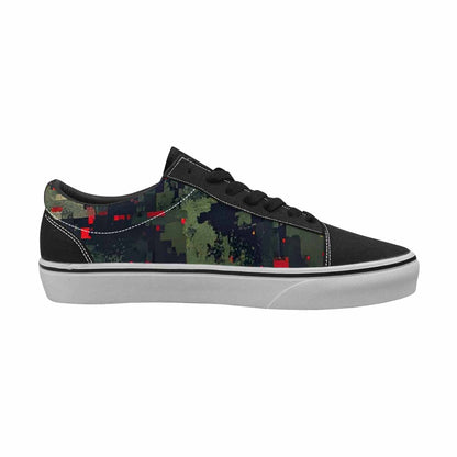 MEN'S Military Camouflage Blotch Canvas Lace-Up Dark Academia Sneakers