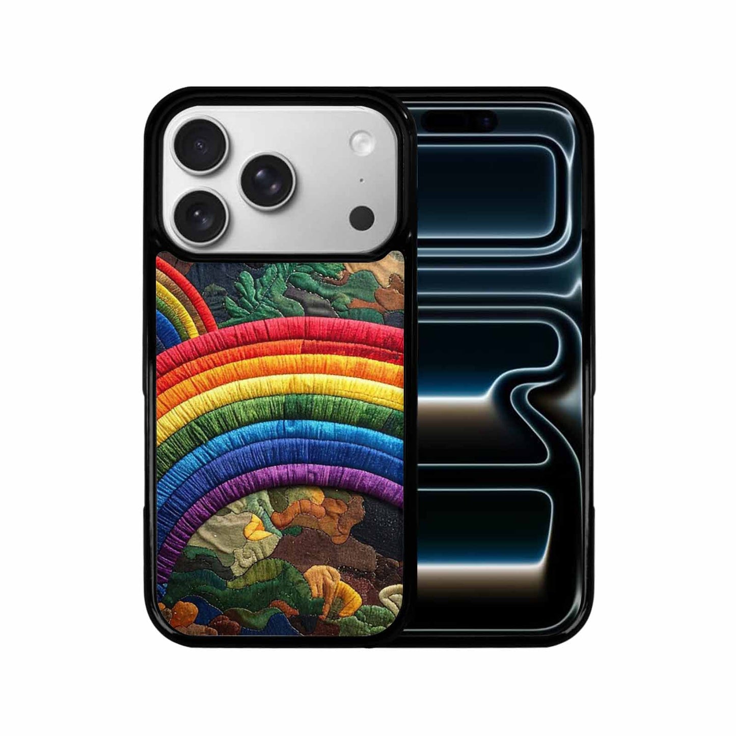 iPhone 17 Pro Case — Vivid Camo Rainbow Arc Camo, Customized Protective Case