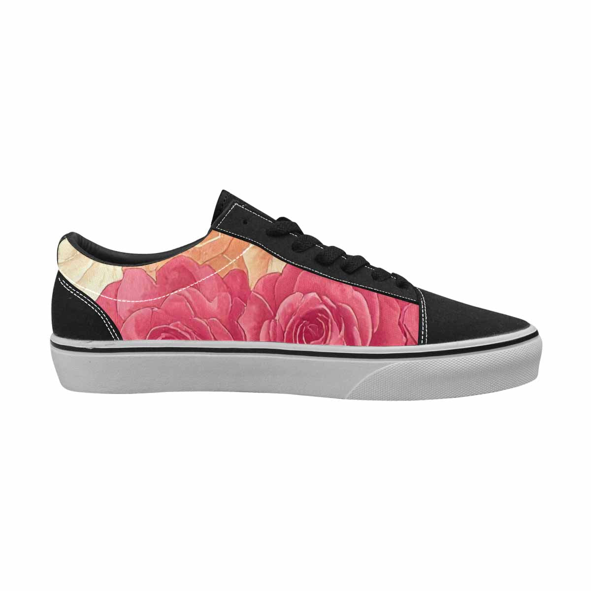 MEN'S Lesbian Flag Color Canvas Lace-Up Y2K Custom Sneakers