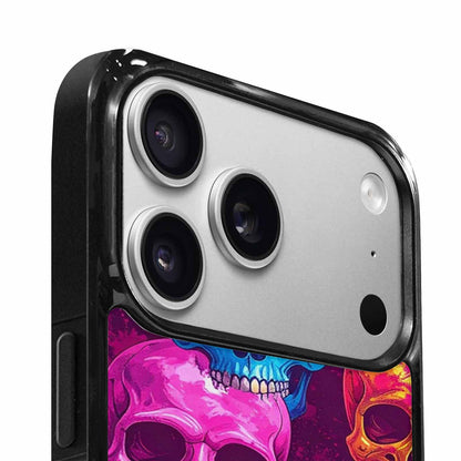 iPhone 17 Pro Case — Tie Dye Skull Art Seamless Gothic, Unique Phone Case Design