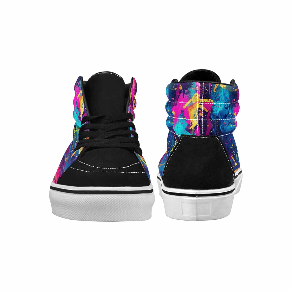 MEN'S Paint Splatter High Top Canvas Cottagecore Shoes