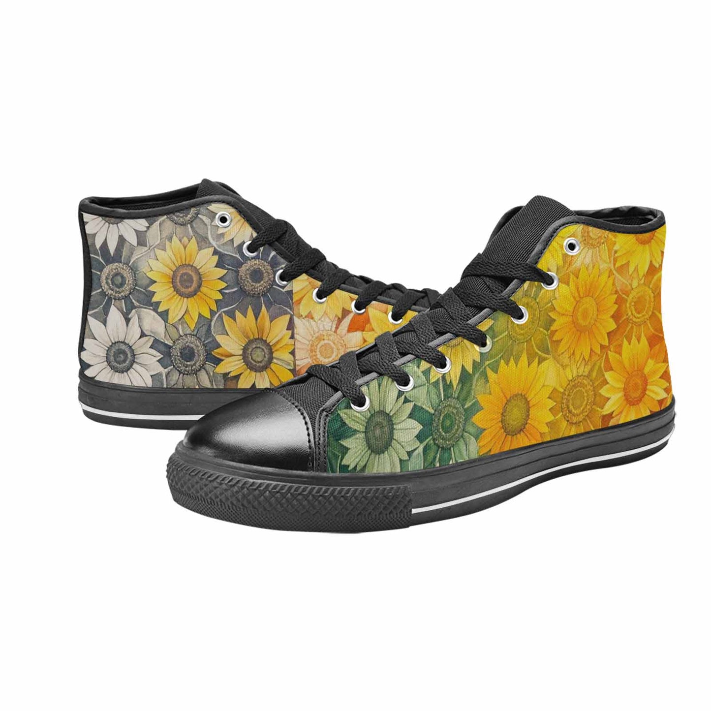 MEN'S Blend Melt Them High Top Canvas Vibrant Chaos Custom Sneakers