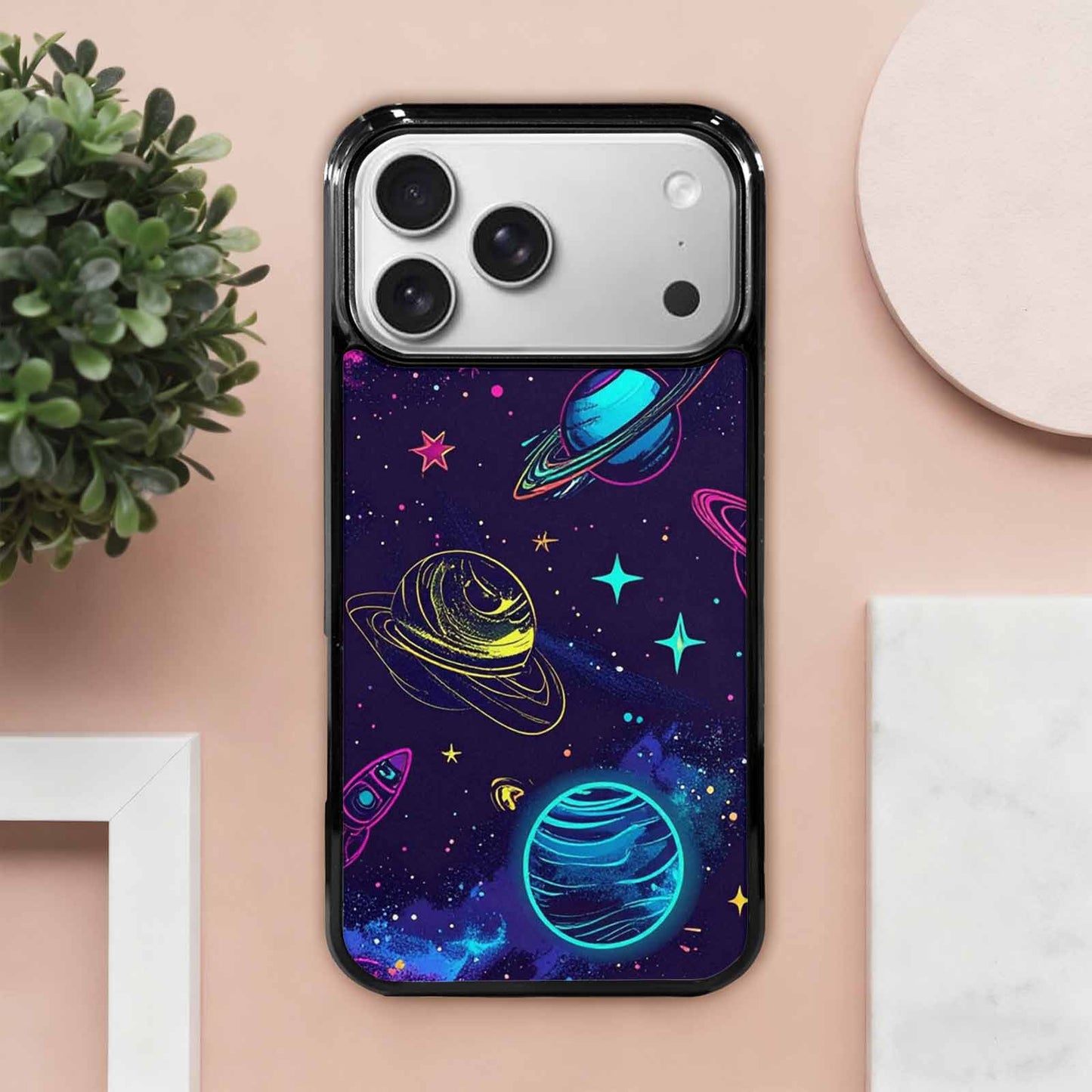 iPhone 17 Pro Max Case — Space Galaxy Astronaut Pattern, Galaxy Space, Custom Print Case Cover