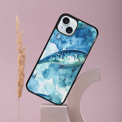 iPhone 15 Plus Case — Fishing Lure And Hook Pattern Seamless, Original Design Phone Case