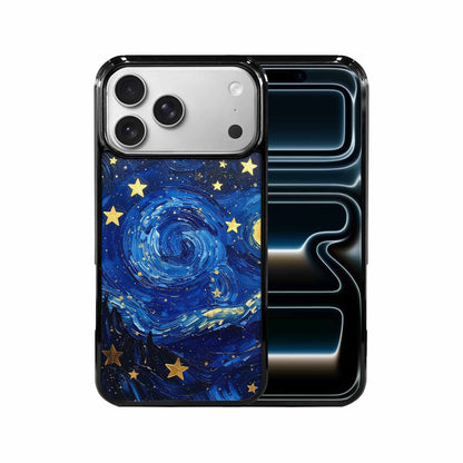 iPhone 17 Pro Max Case — Swirling Deep Blue Night Galaxy Space, Personalized Phone Case