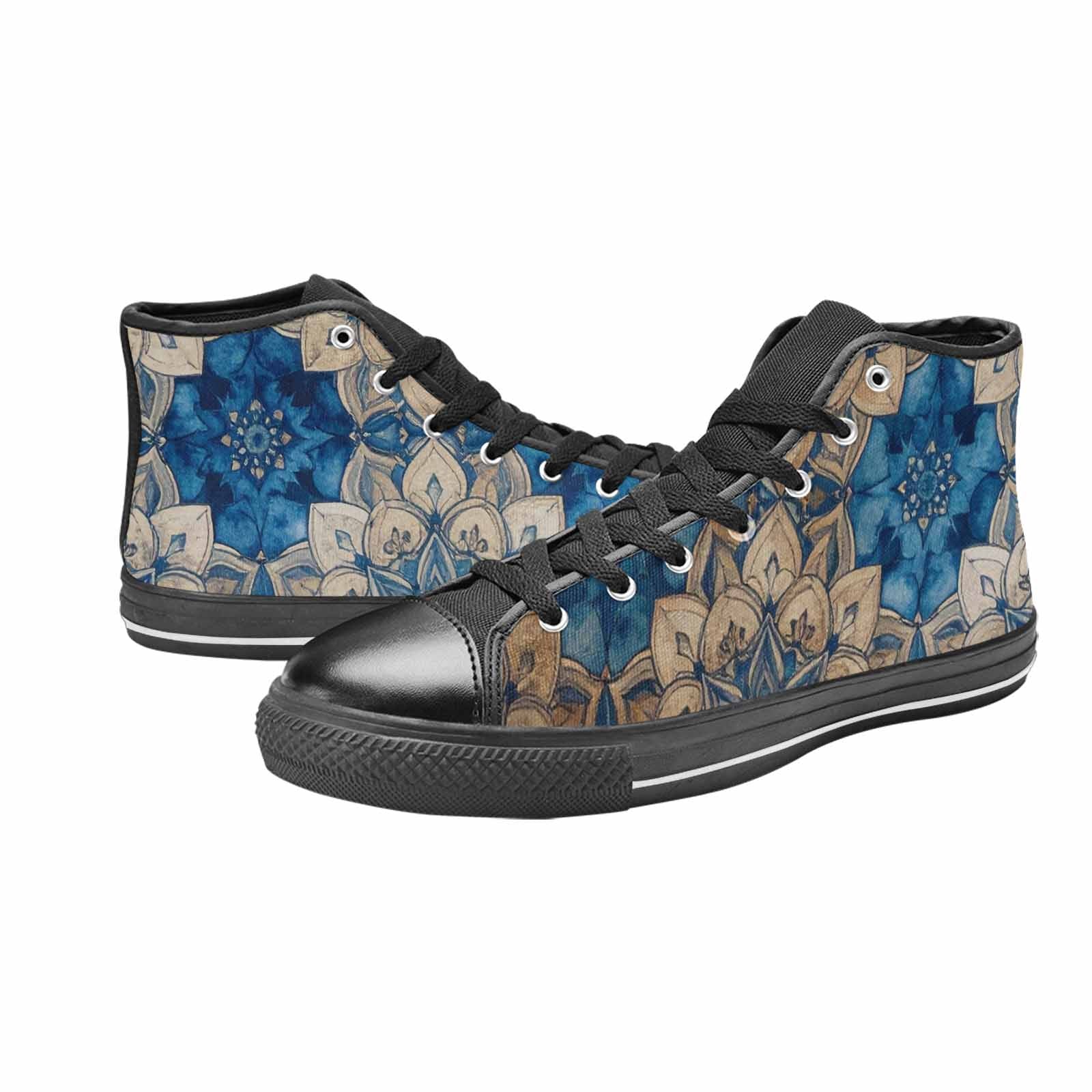 MEN'S Mandala High Top Canvas Dark Academia Custom Shoes