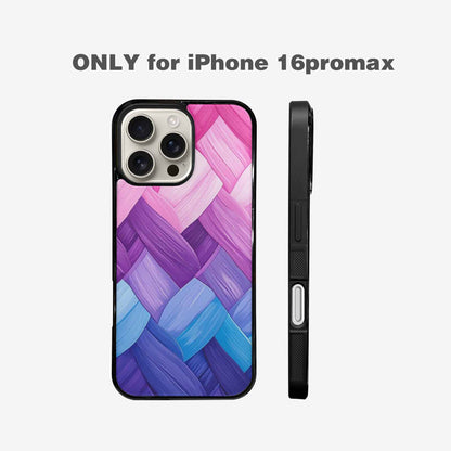 iPhone 16 Pro Max Case — Bisexual Flag Color Theme Small Rainbow, Custom Art Phone Cover