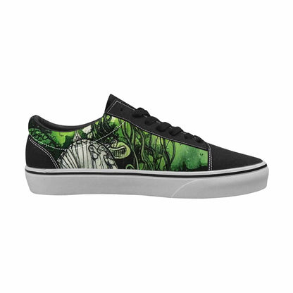 WOMEN'S Sea Creature Burst Lace-Up Canvas Vibrant Chaos Sneakers
