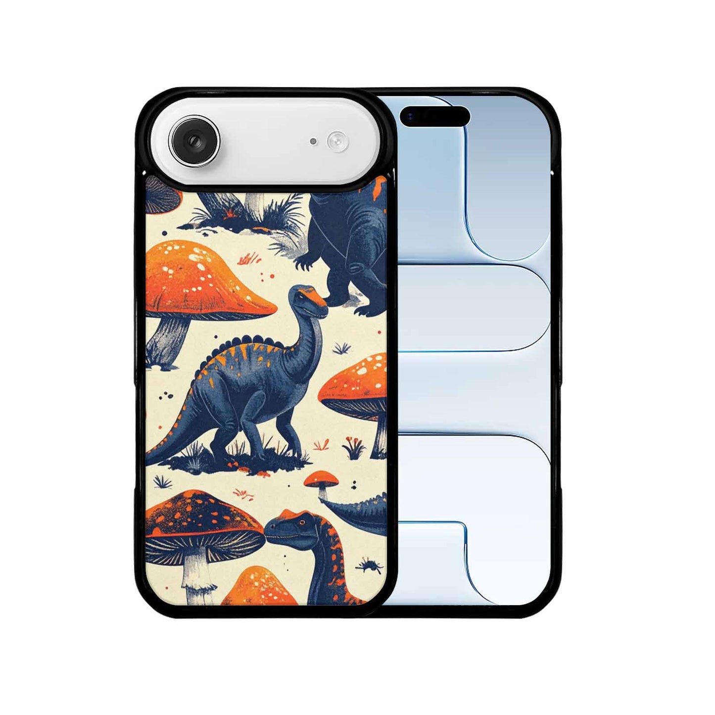 iPhone 17 Air Case — Vintage Dinosaurs Mushroom Retro Vintage, Custom Designed Case Cover