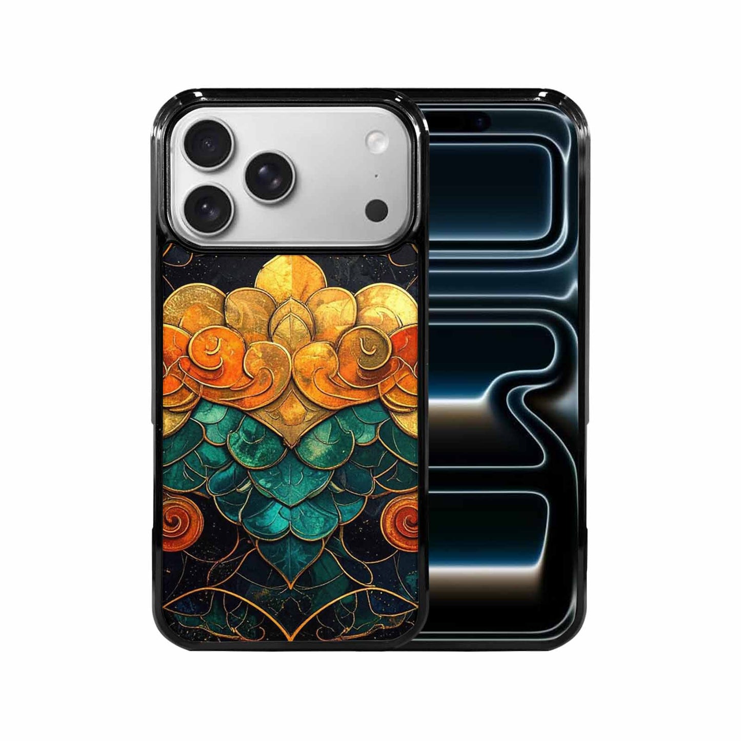iPhone 17 Pro Max Case — Dragon Scale Fantasy Art Original Art, Custom Printed Phone Case