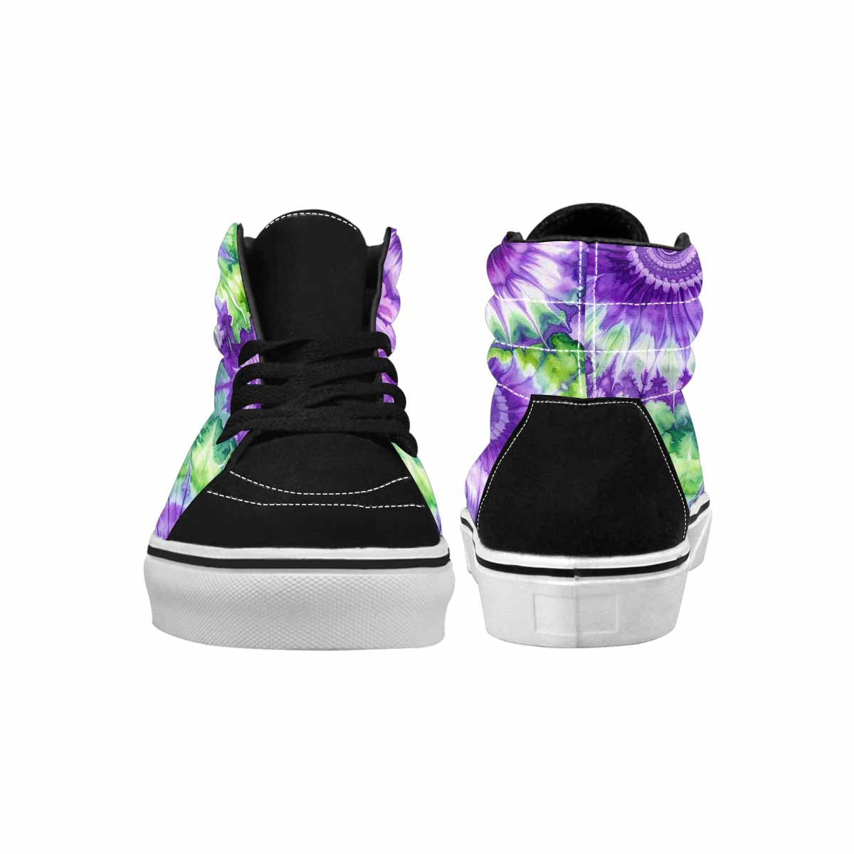 WOMEN'S Tie Dye - High Top Canvas Surreal Custom Shoes