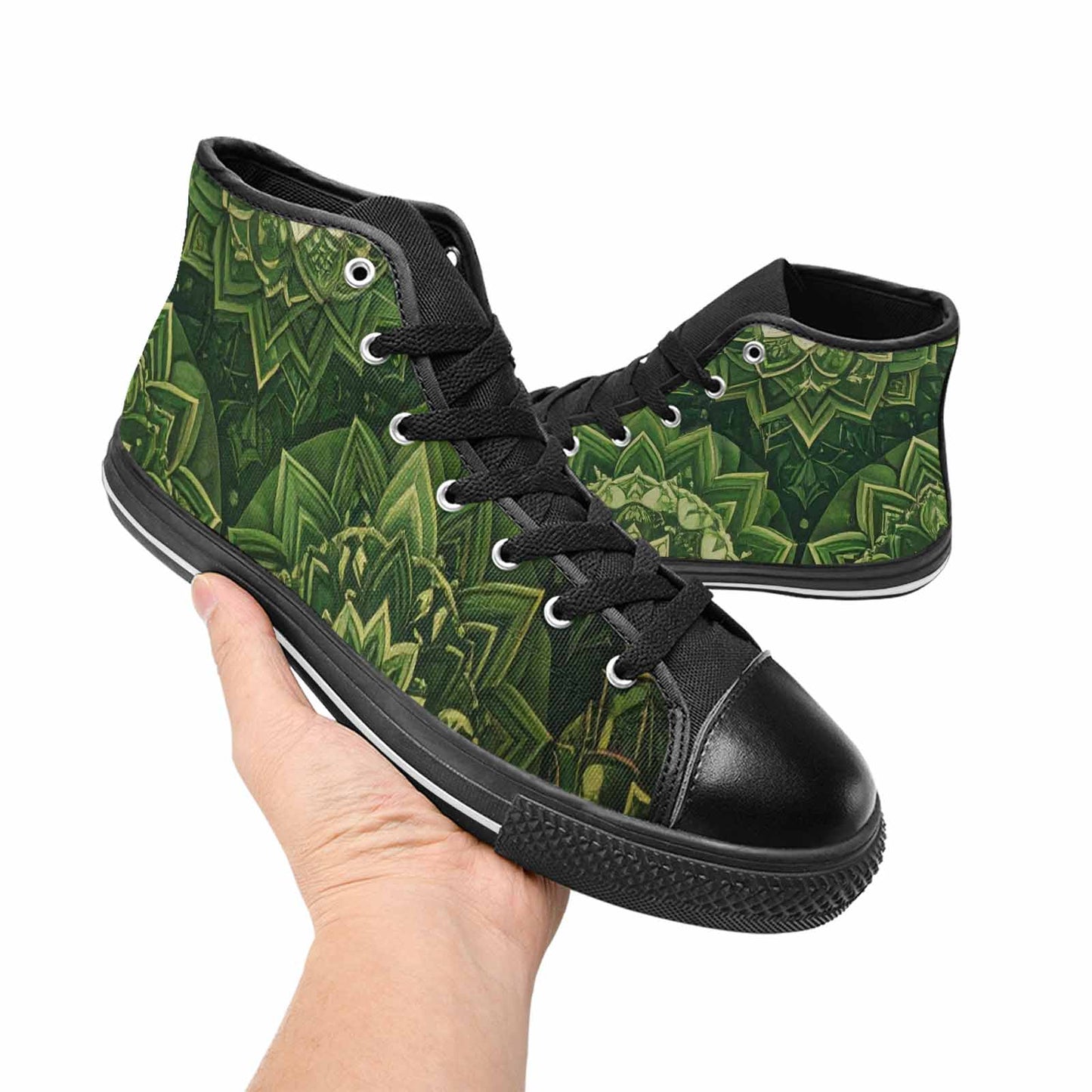 WOMEN'S Mandala High Top Canvas Vivid Shoes