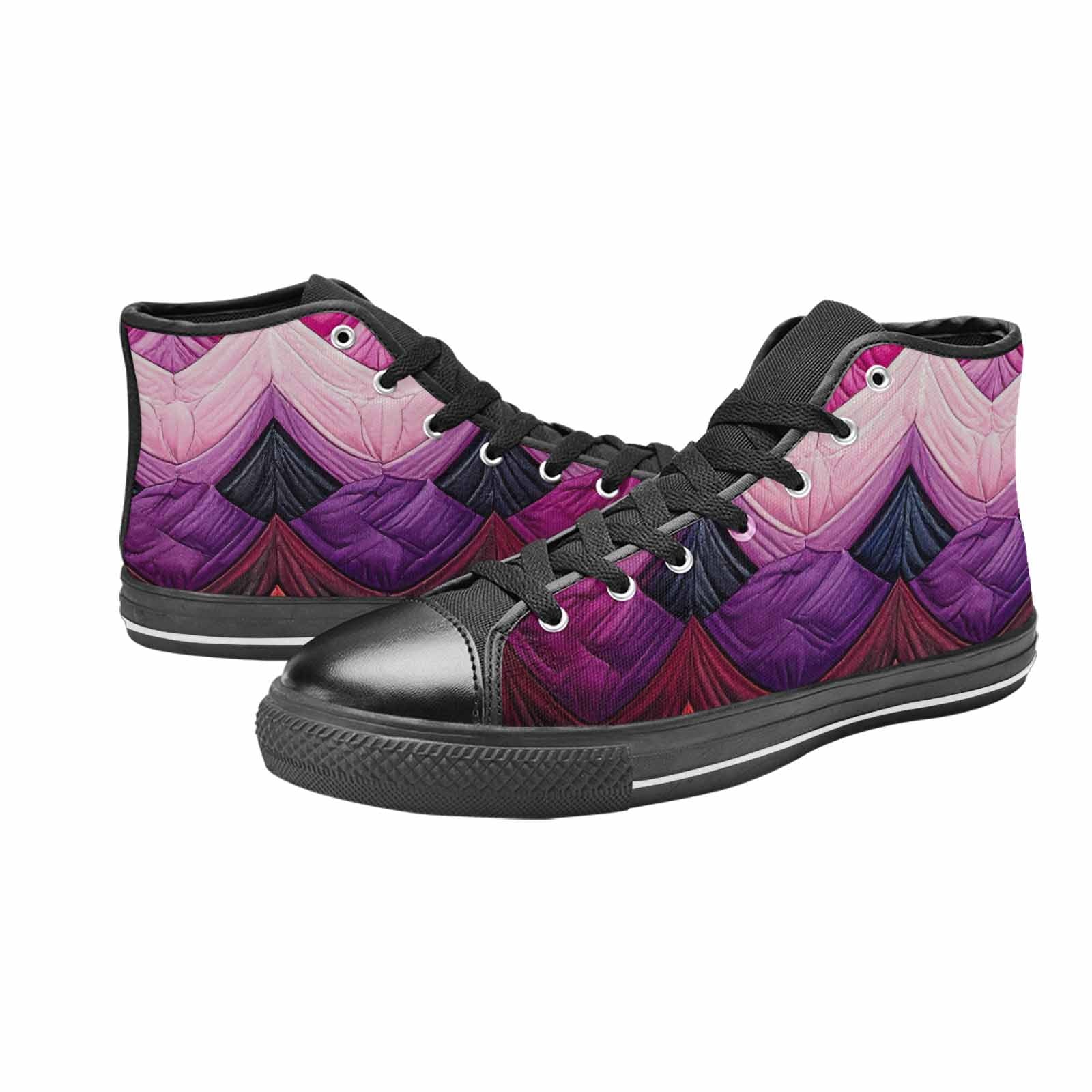 MEN'S Genderfluid Flag Color High Top Canvas Dreamcore Shoes