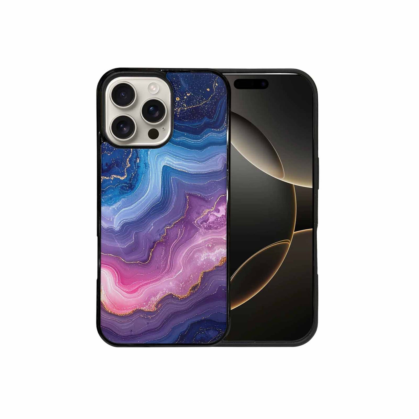 iPhone 16 Pro Max Case — Marble Galaxy, Custom Printed Phone Case