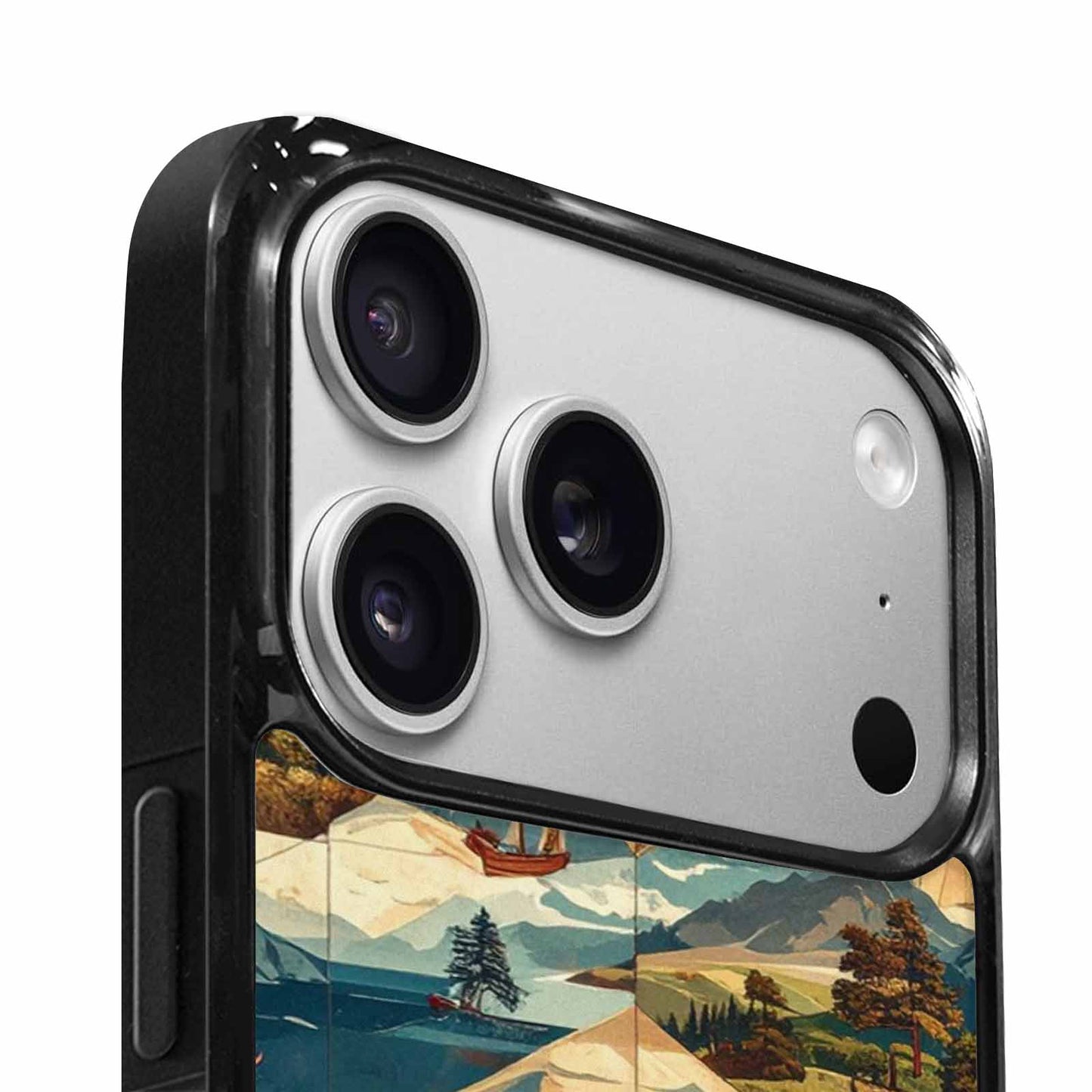 iPhone 17 Pro Case — Vintage Travel Artwork Pattern Retro Vintage, Customized Protective Case