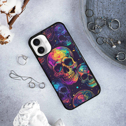 iPhone 16 Plus Case — Galaxy Skulls, Original Design Phone Case