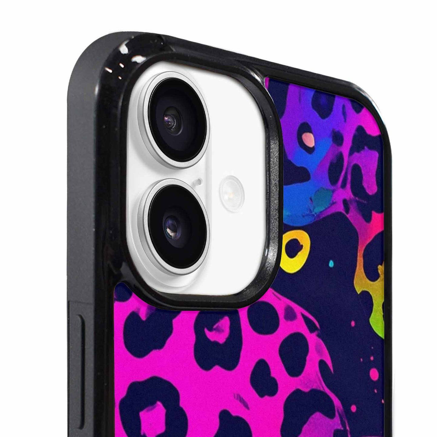 iPhone 17 Case — Leopard Print Neon Seamless Animal Print, Custom Designed Case Cover