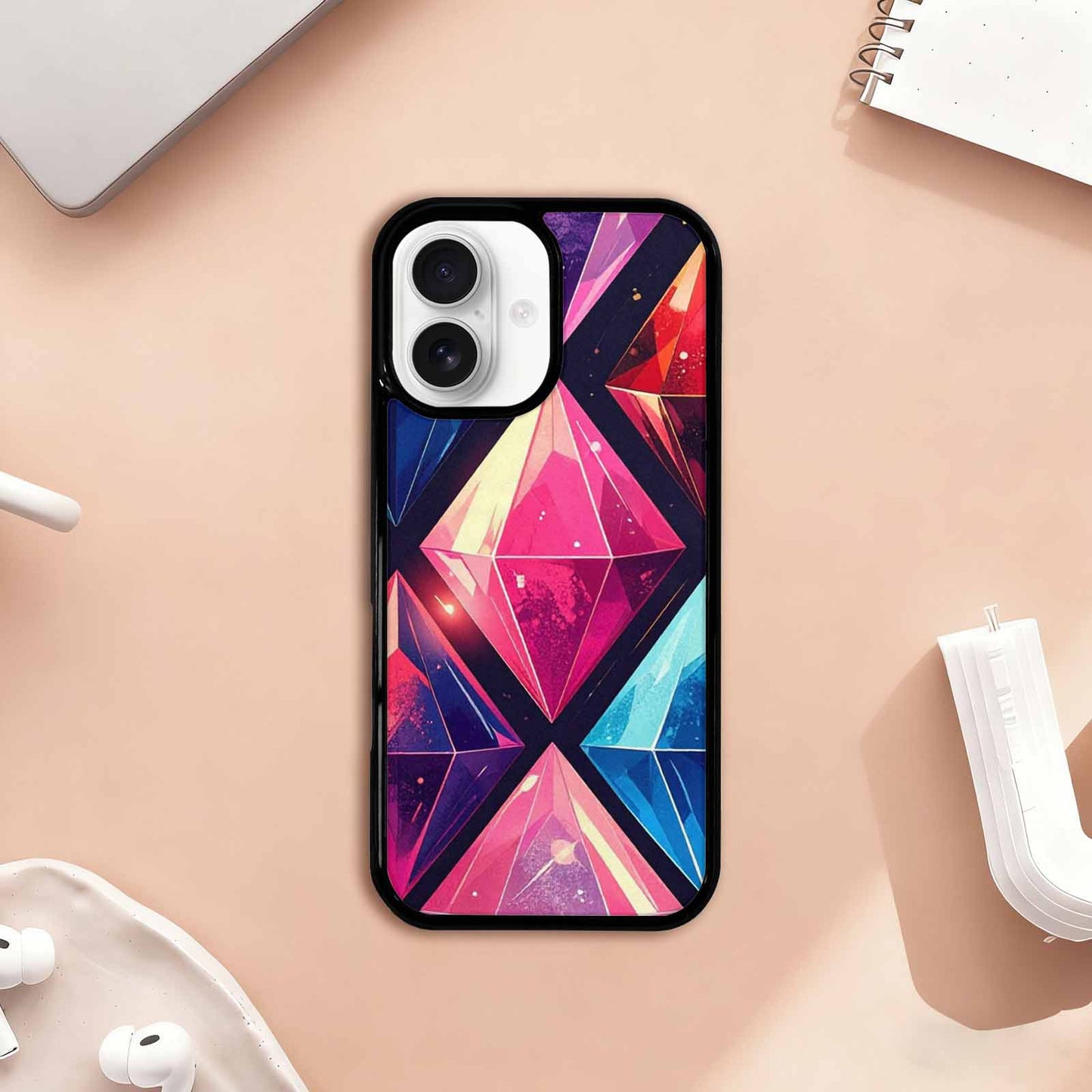 iPhone 17 Case — Vintage Summer Diamond Retro Vintage, Unique Phone Case Design
