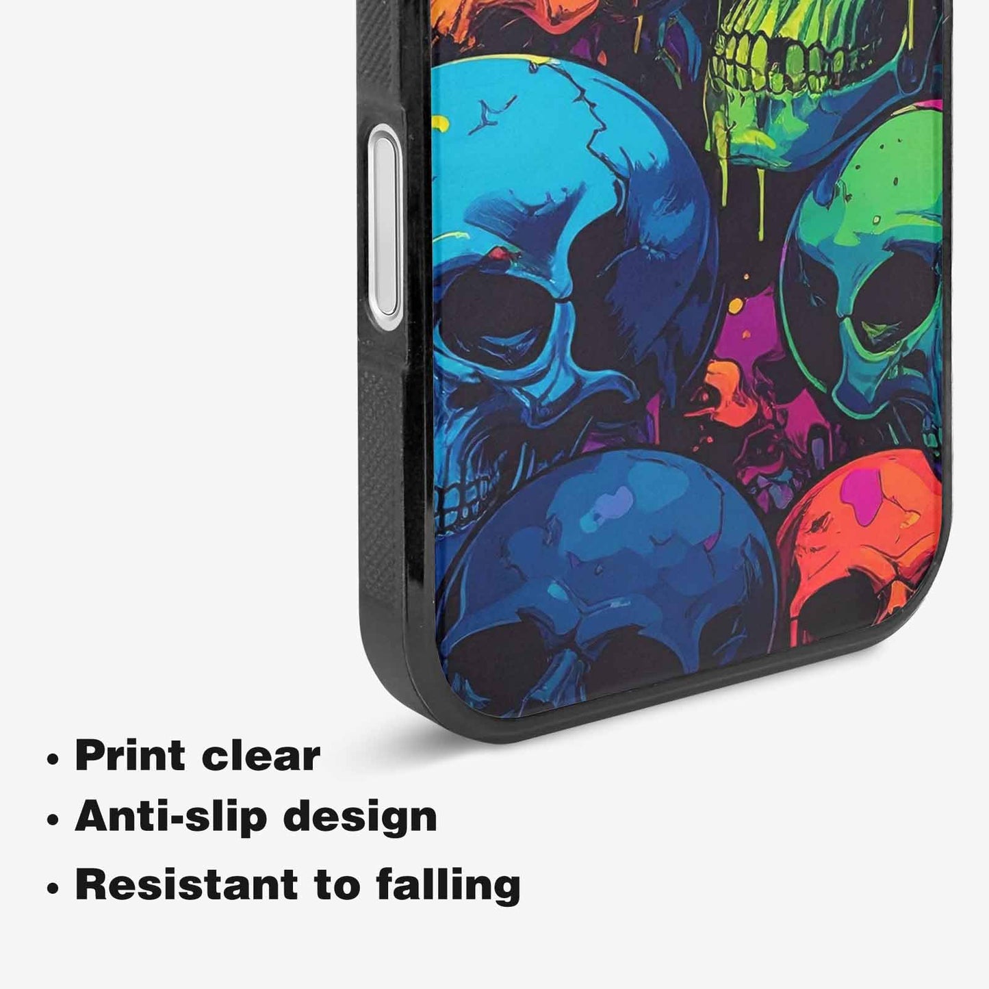 iPhone 16 Case — 1000s Of Skulls Digital Camo Drip, Custom Printed Phone Case