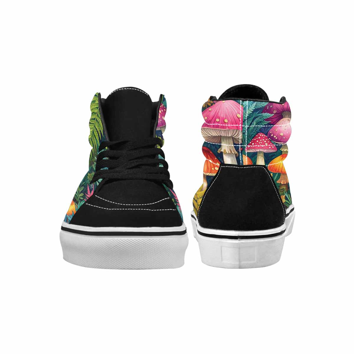 MEN'S Mushrooms  Botanical Mushrooms High Top Canvas Y2K Shoes