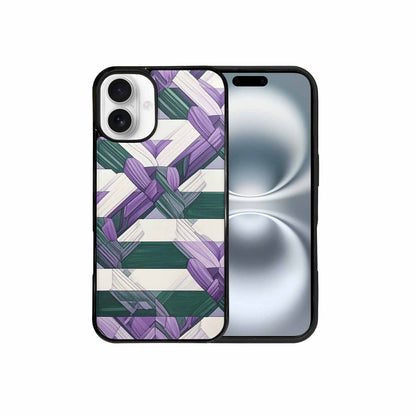 iPhone 16 Plus Case — Genderqueer Flag Color Theme Small Rainbow, Custom Designed Case Cover