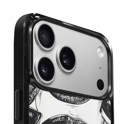 iPhone 17 Pro Case — Seamless Repeating Pattern Of Overlapping Cartoon, Custom Designed Case Cover