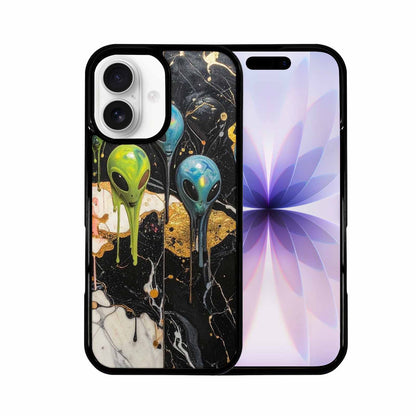 iPhone 17 Case — Aliens Marblemelting Aliens Pa Alien Scifi, Custom Designed Case Cover