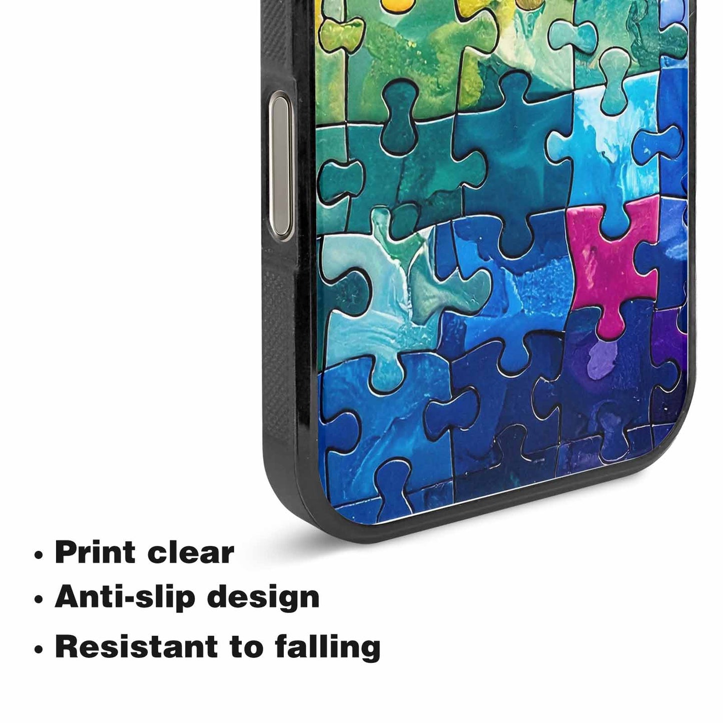 iPhone 15 Pro Max Case — Autism Puzzle Pieces Puzzle Piece Pattern, Original Design Phone Case