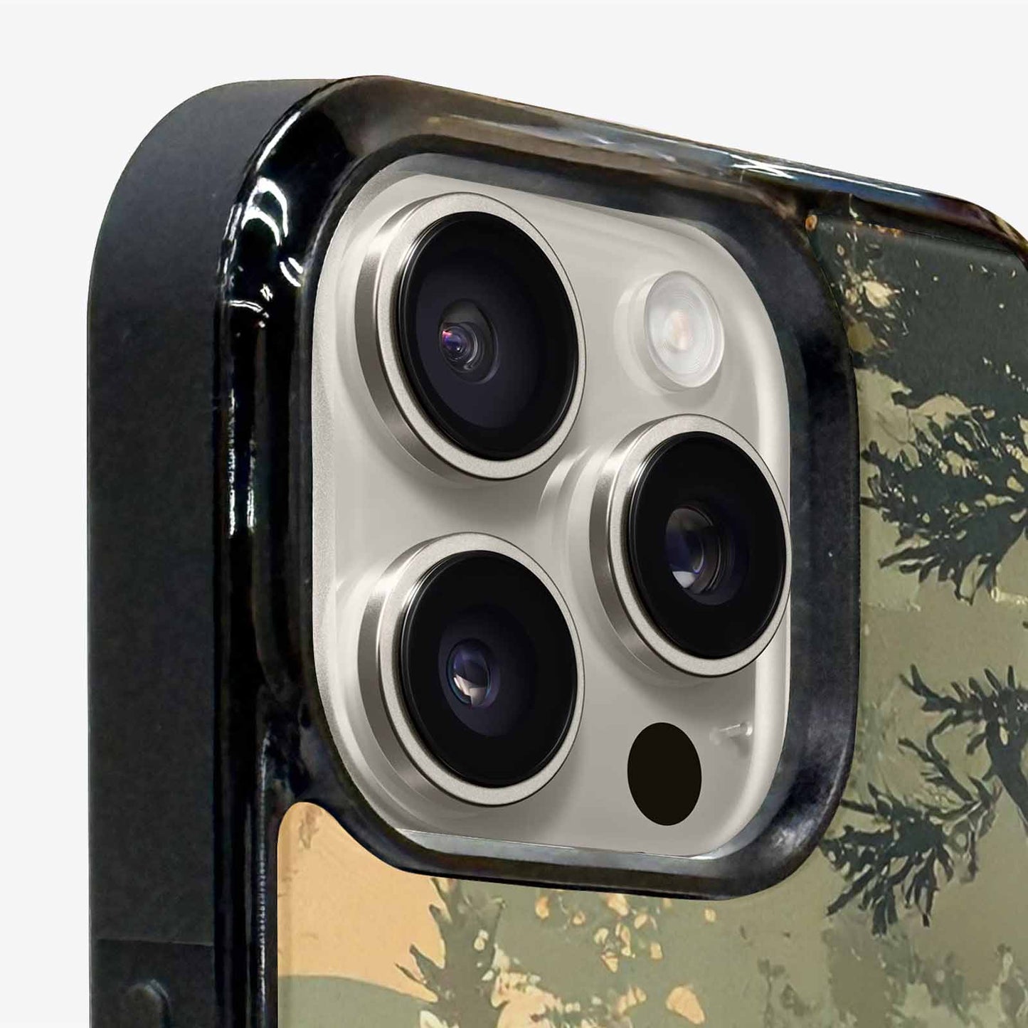 iPhone 16 Pro Max Case — Hunting Camouflage Pattern With Deer And, Custom Phone Case