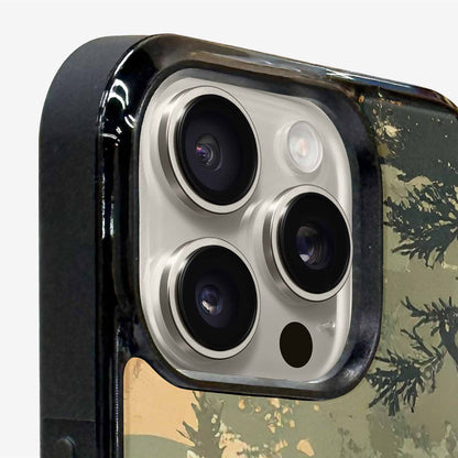 iPhone 16 Pro Max Case — Hunting Camouflage Pattern With Deer And, Custom Phone Case