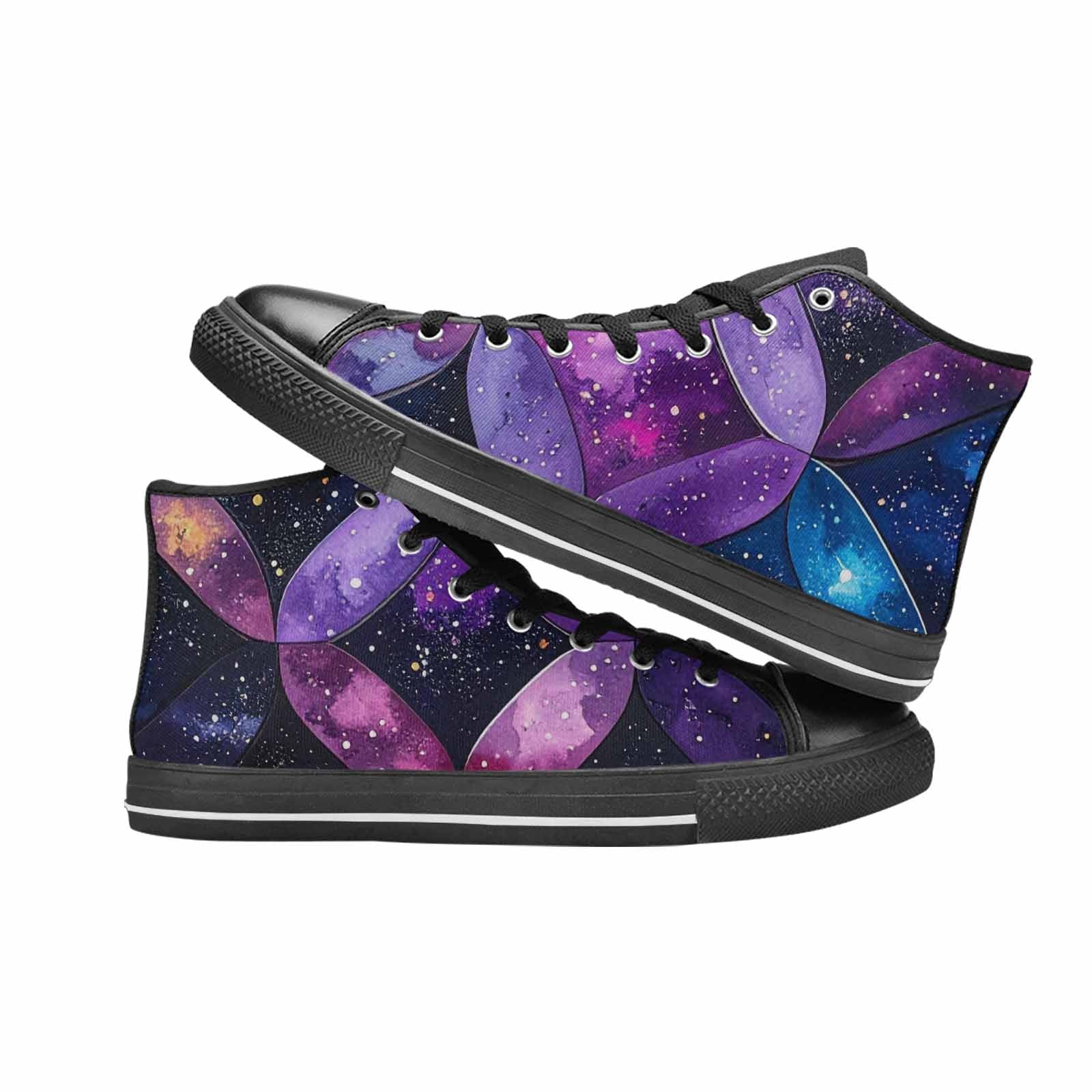 MEN'S Galaxy Stars Nebula High Top Canvas Aesthetic Sneakers