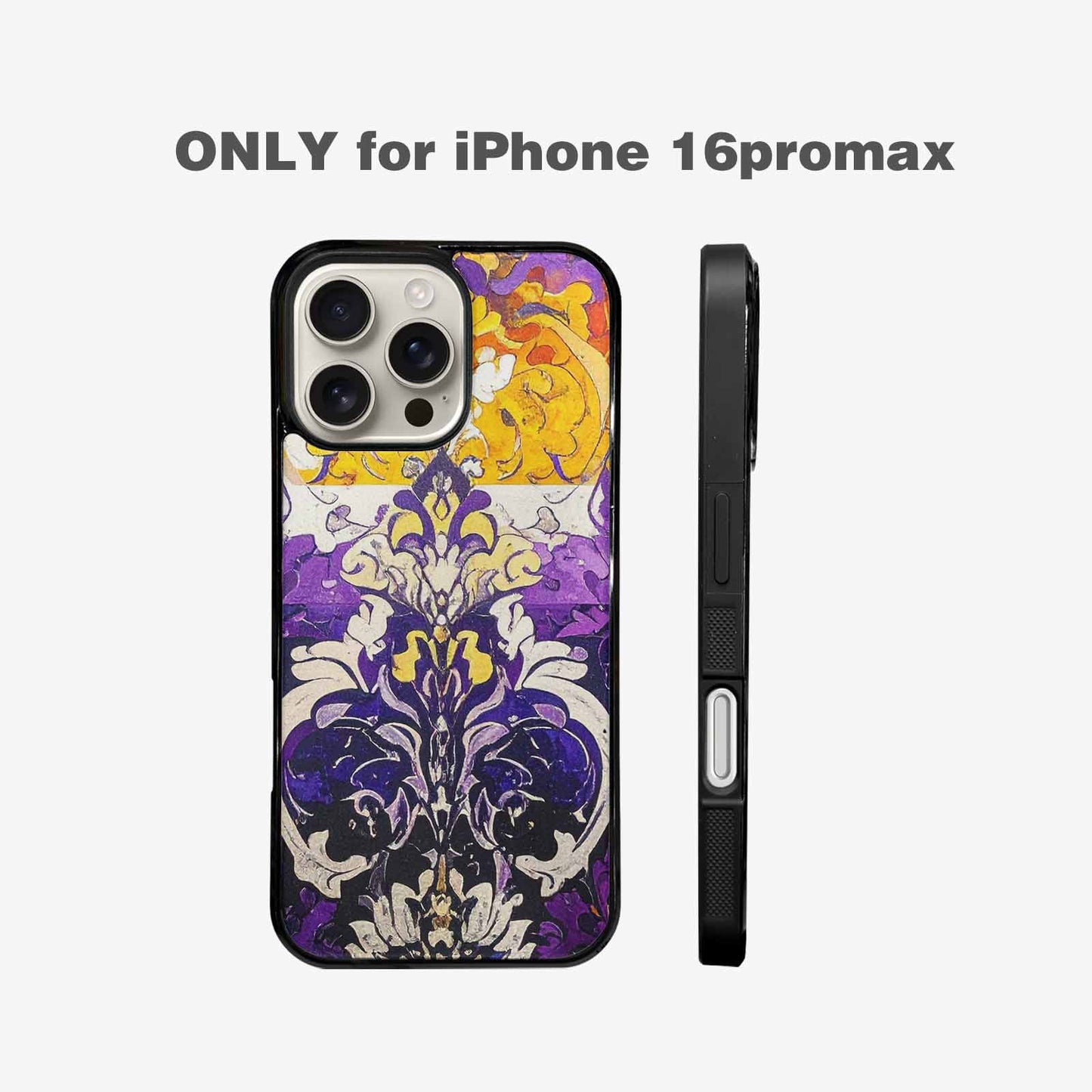 iPhone 16 Pro Max Case — Nonbinary Flag Color Theme Small Rainbow, Custom Made Phone Cover