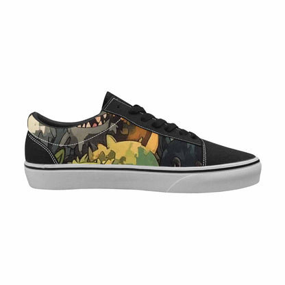 WOMEN'S Monsters  Camo Monsters Lace-Up Canvas Dreamcore Shoes