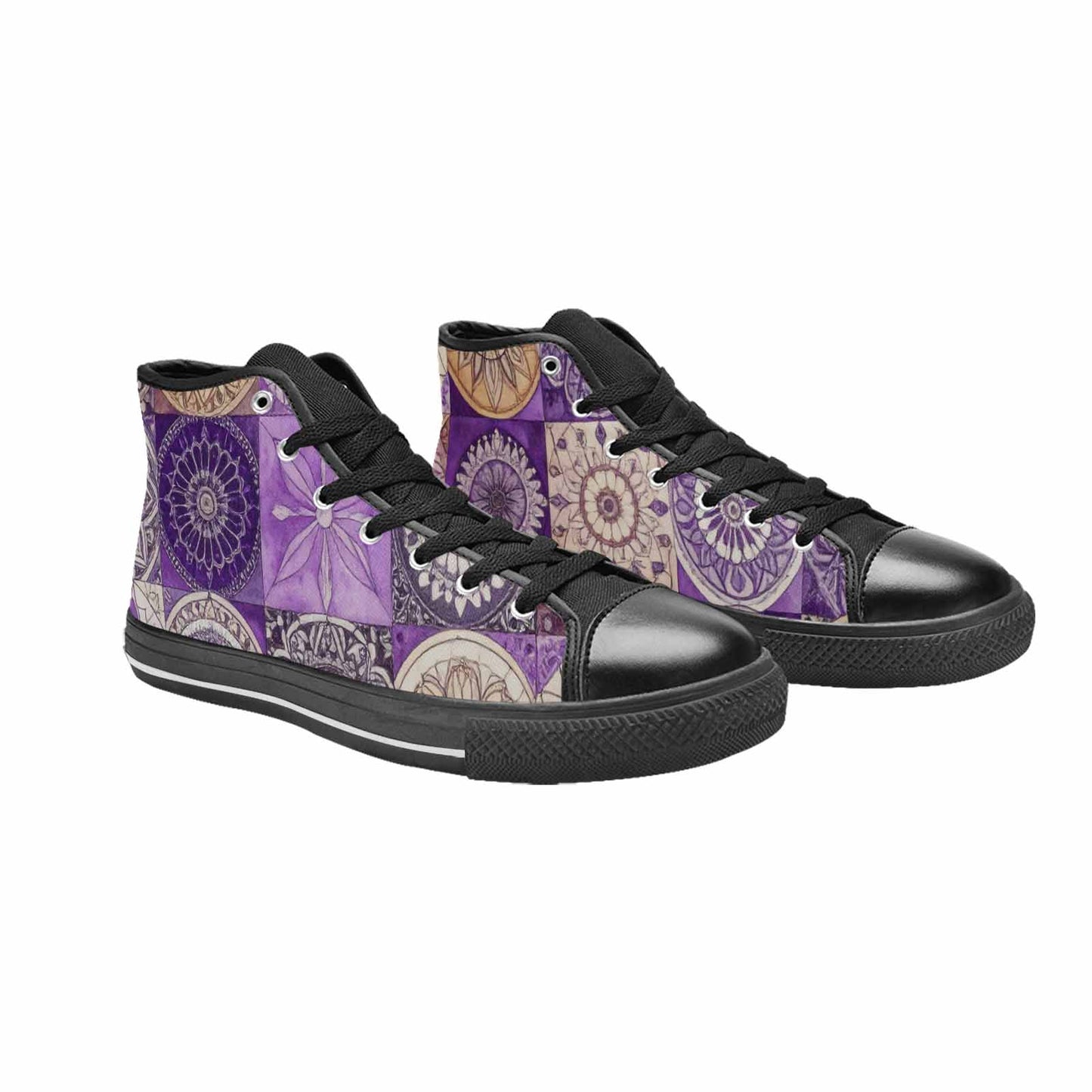 WOMEN'S Mandala High Top Canvas Vivid Shoes