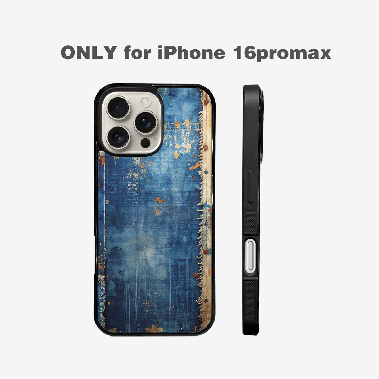 iPhone 16 Pro Max Case — Curve The Ripping Demin Tectures For, Custom Printed Phone Case