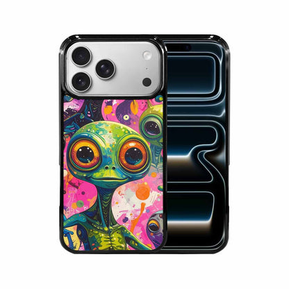 iPhone 17 Pro Max Case — Seamless Tileable Pattern Of Alien Scifi, Custom Phone Case
