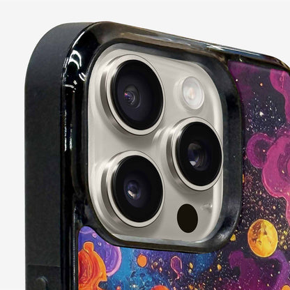 iPhone 16 Pro Max Case — Cosmic Creature And Object Mashup Pattern, Custom Print Case Cover
