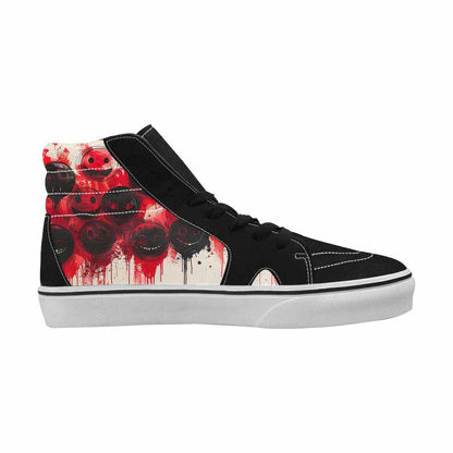 MEN'S Melting Moon Smiley High Top Canvas Dreamcore Shoes