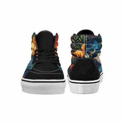 WOMEN'S Dinosaur Silhouette High Top Canvas Y2K Custom Shoes