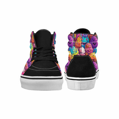 MEN'S Melting Ice Cream Monster High Top Canvas Dreamcore Custom Shoes