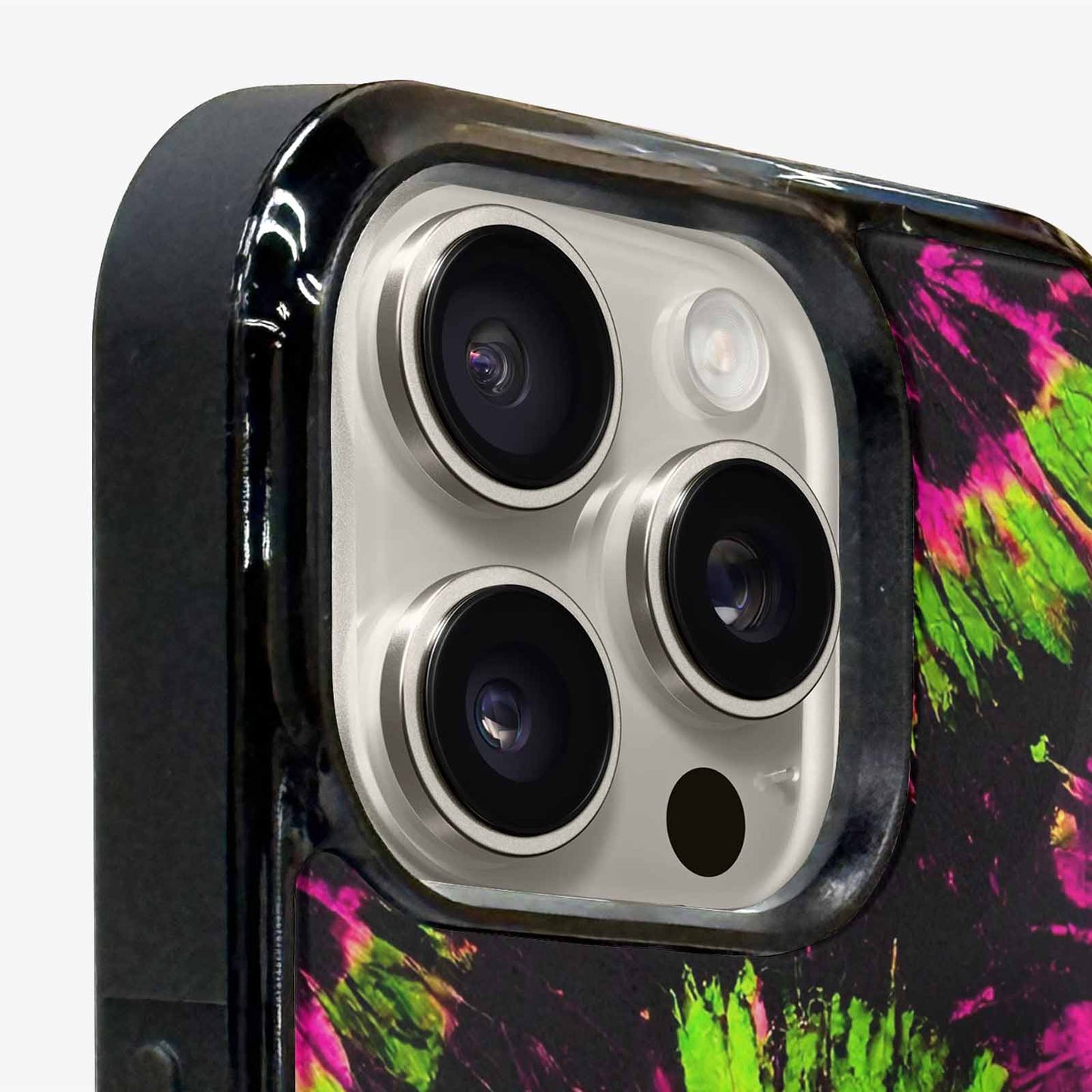 iPhone 16 Pro Max Case — Acid Wash Tie Dye Neon, Custom Art Phone Cover