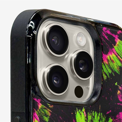 iPhone 16 Pro Max Case — Acid Wash Tie Dye Neon, Custom Art Phone Cover