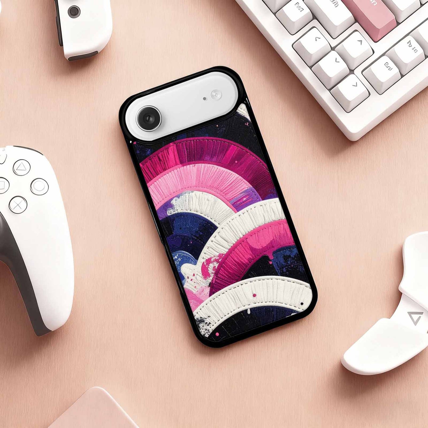 iPhone 17 Air Case — Vivid Camo Genderfluid Pride Camo, Custom Printed Phone Case