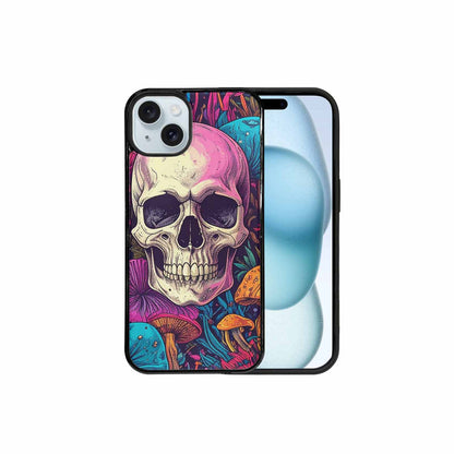 iPhone 15 Plus Case — Mushroom Skull Custom, Original Design Phone Case