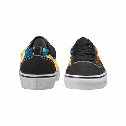 WOMEN'S Van Gogh-Style Swirl Canvas Lace-Up Vivid Shoes